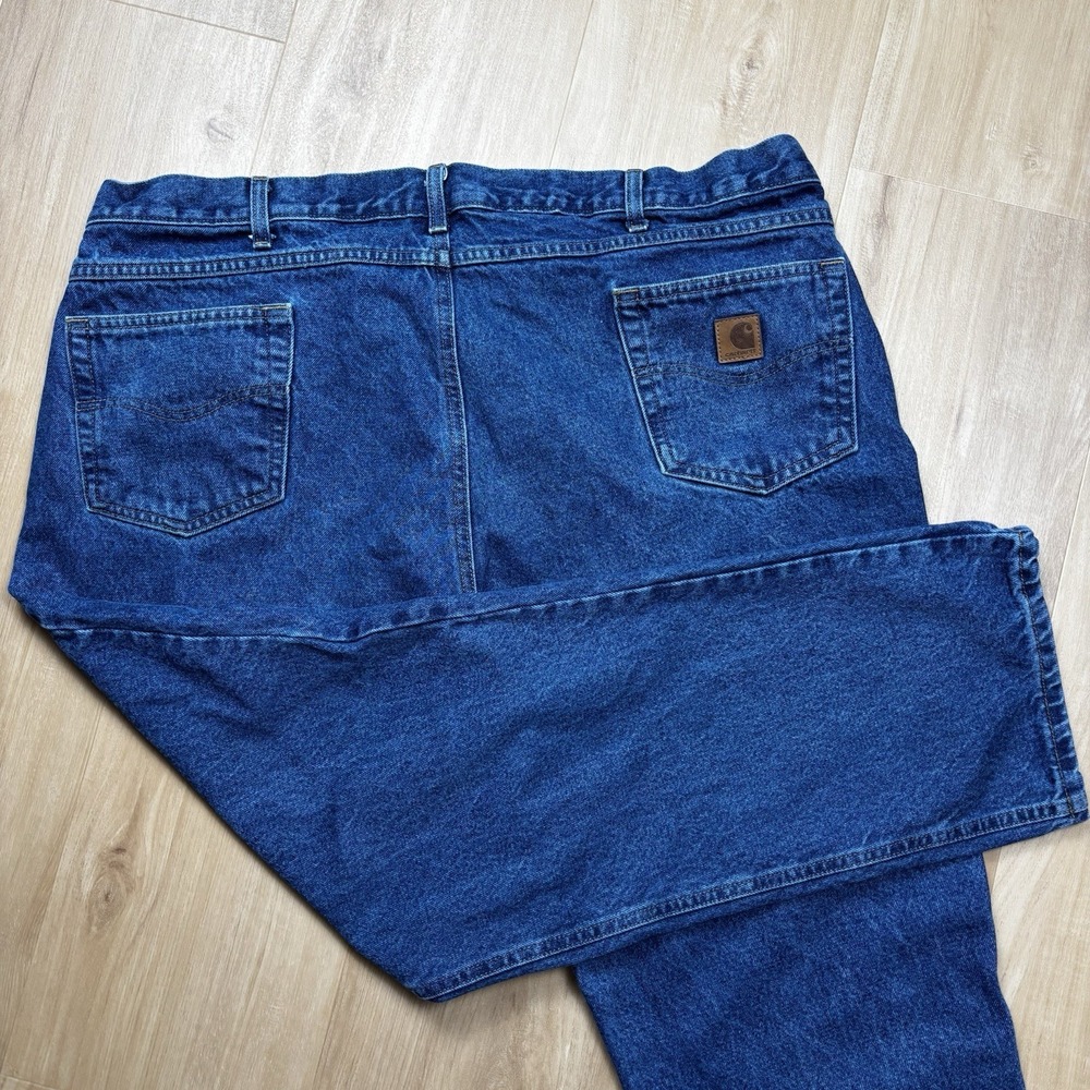Carhartt‎ Jeans Men's 46x30 Traditional Fit Blue Denim 100% Cotton B18 DST